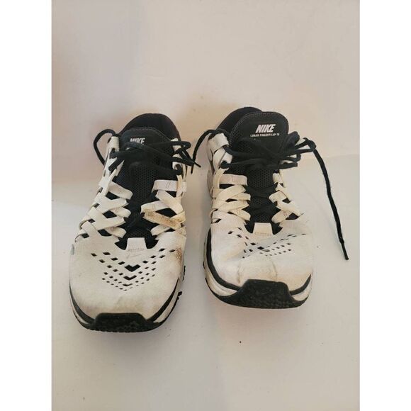 Nike Lunar Fingerstrap Men's White And Black Lace-Up Training Sneakers Size 10 - Picture 1 of 6